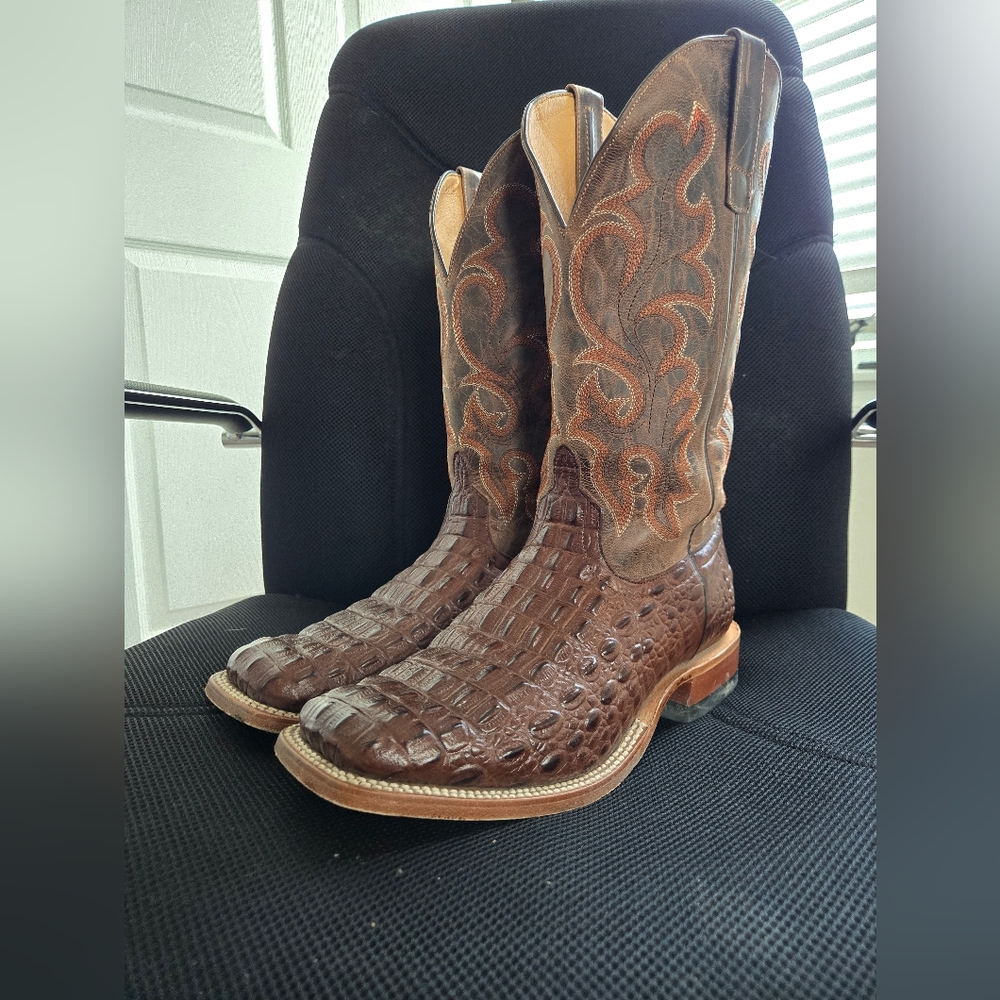 Anderson bean Horsepower Mens Crocodile Boots